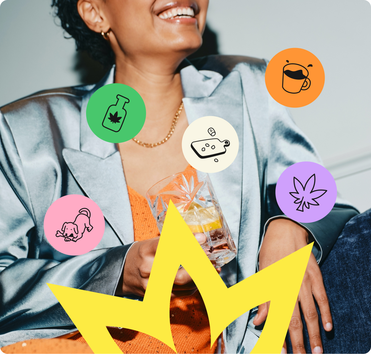 Graphic of a typography specimen showing the alphabet and numerals on top of a dark gray background.